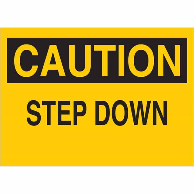 22930 B401 10X14 BLK/YEL CAUTION