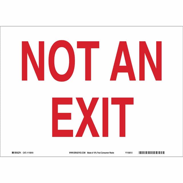 118139 B558 10X14 RED/WHT SUSTAINABLE E