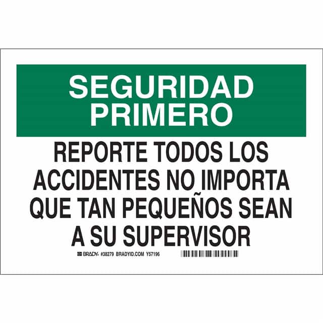 38780 SPANISH/SFTY FIRST REPORT ACCI