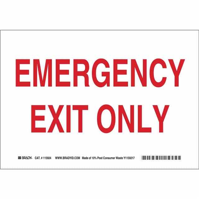 115925 B586 10X14 SUSTAINABLE EXIT SIGN