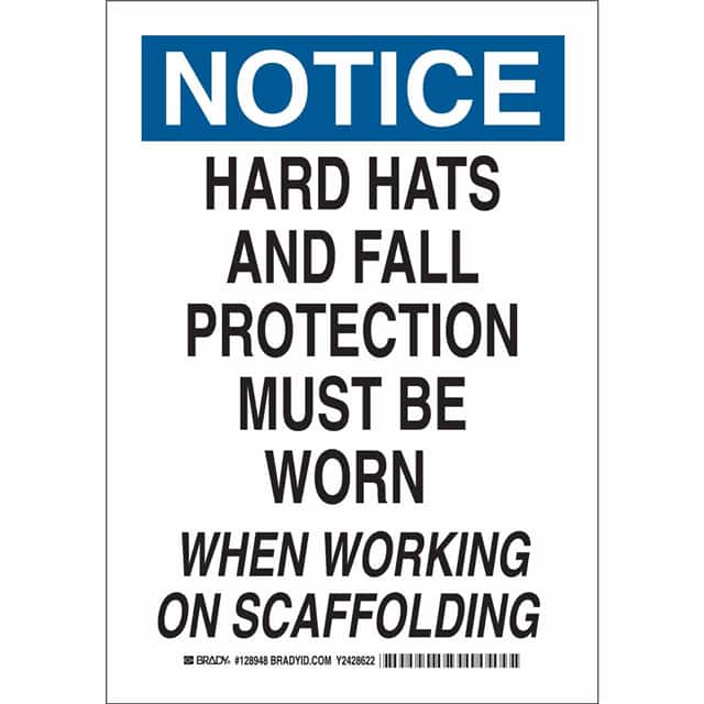 128951 B302 14X10 BLK/BLU/WHT NOTICE HA