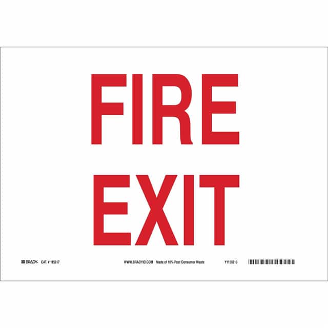 118137 B558 10X14 RED/WHT SUSTAINABLE E