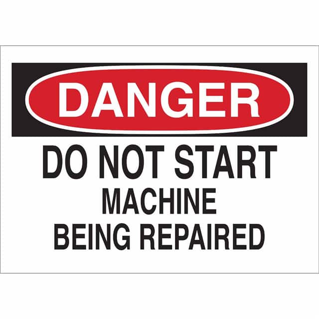 22961 B401 7X10 RED/BLK/WHT DANGER