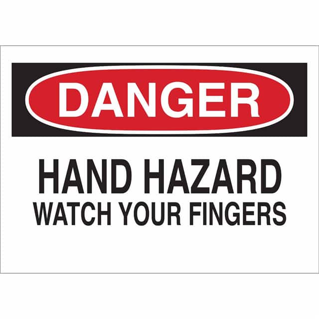 22981 B401 7X10 RED/BLK/WHT DANGER