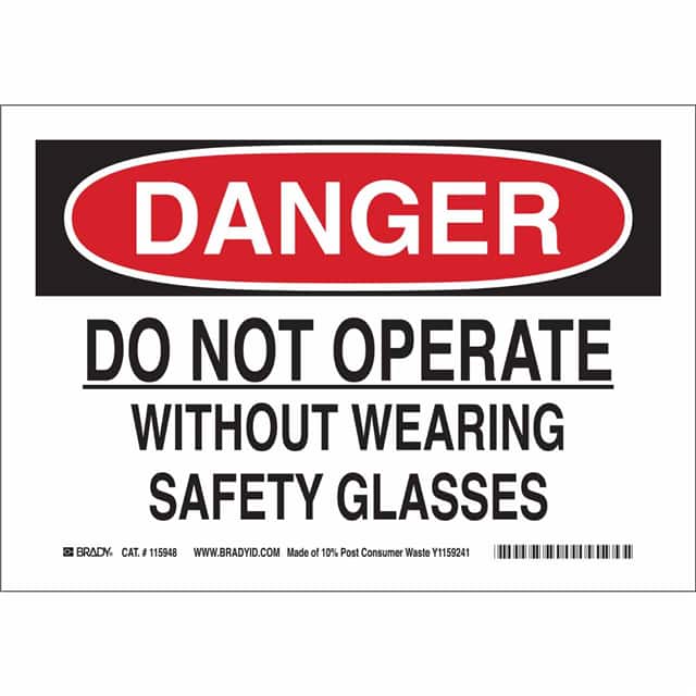 115949 B586 10X14 SUSTAINABLE DANGER SI
