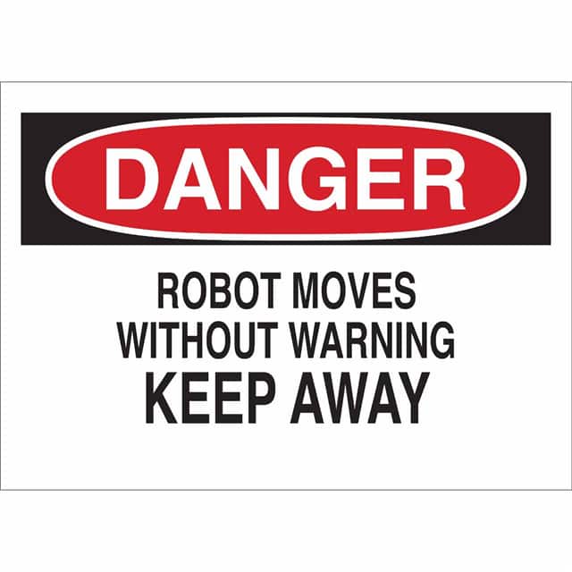 23030 B401 10X14 RED/BLK/WHT DANGER