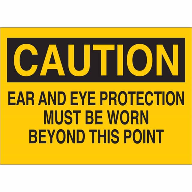 25197 B401 10X14 BLK/YEL CAUTION