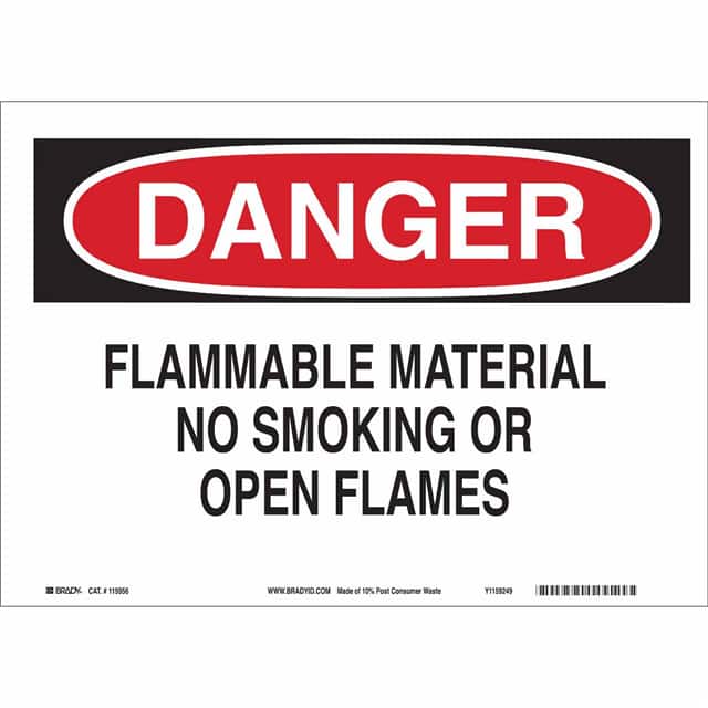 116120 B563,ECO, 10"H X 14"W, DANGER SI