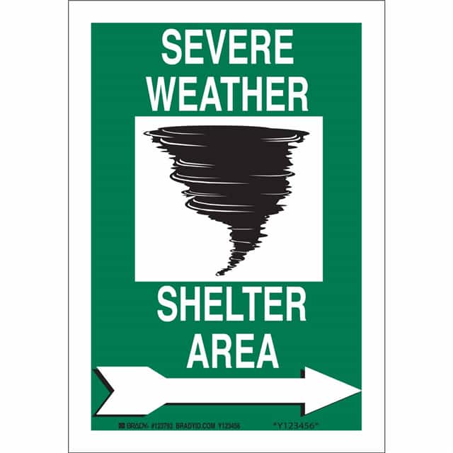 123791 B555 10X7 GRN/BLK/WHT SEVERE WEA