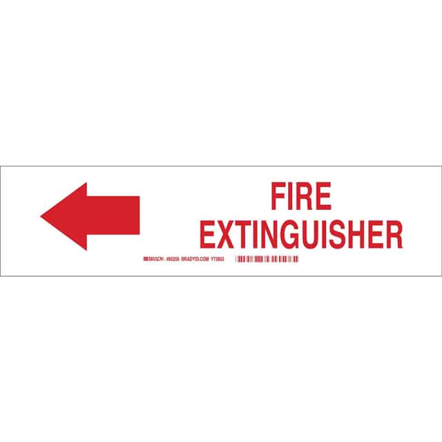 85258 B302-3.5X14 RED/WHT FIRE EXT
