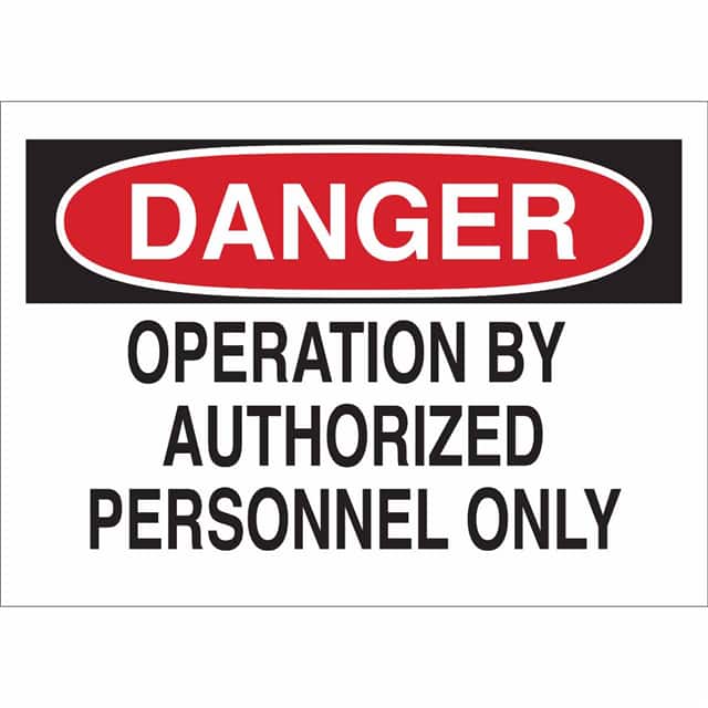 23024 B401 10X14 RED/BLK/WHT DANGER