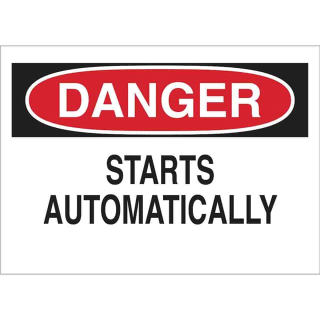 23032 B401 10X14 RED/BLK/WHT DANGER ST