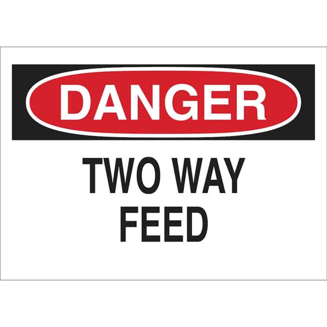 23043 B401 7X10 RED/BLK/WHT DANGER