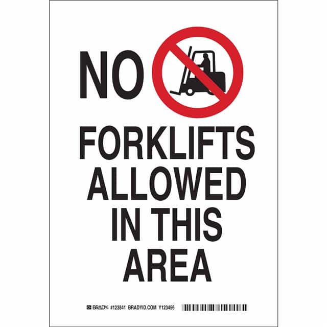 123841 B302 10X7 BLK/RD/WHT NO FORKLIFT