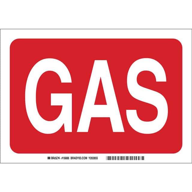 16886 B302 SAFETY SIGNS WHT/RED