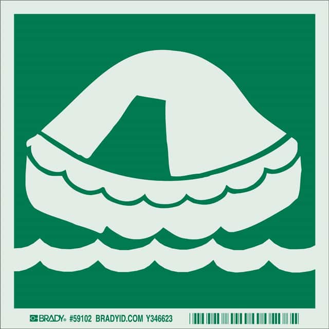 59102 B324 IMO LABEL 6X6 GREEN PHOTOLU
