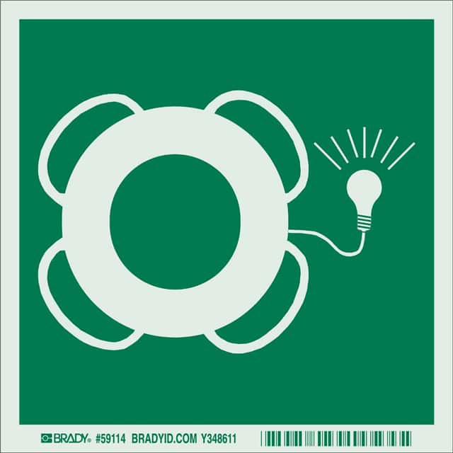 59114 B324 IMO LBL 6X6 GRN/PHOTOLUM