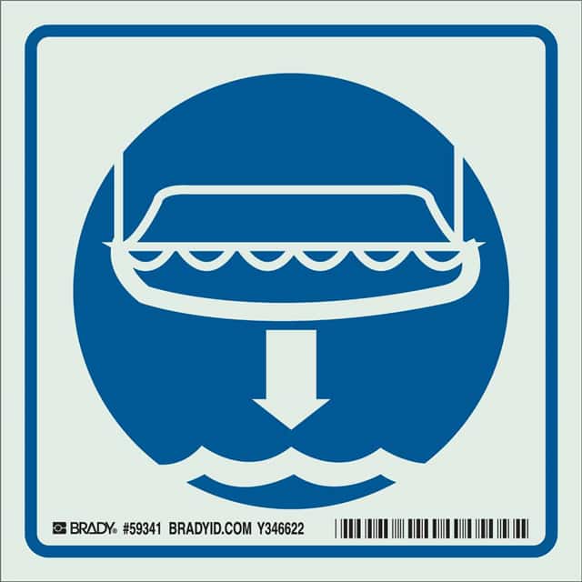 59341 B324 IMO LABEL 6X6 BLUE PHOTOLUM