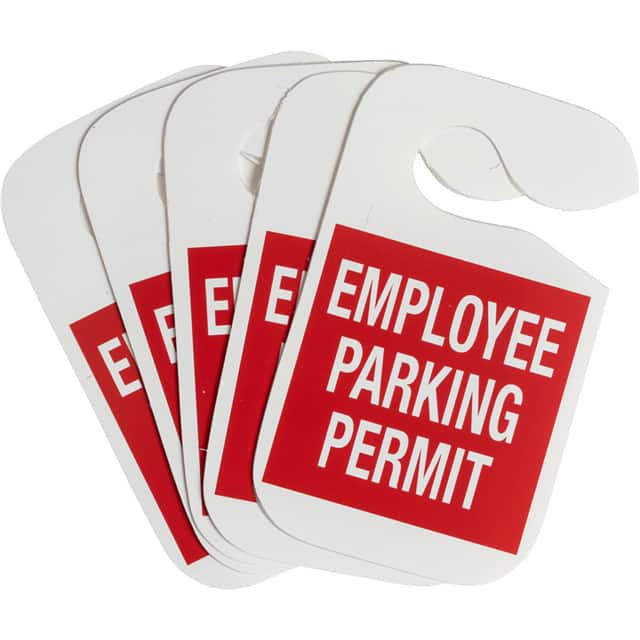 69718 EMPLOYEE PARKING, RED, UN-NUMBER