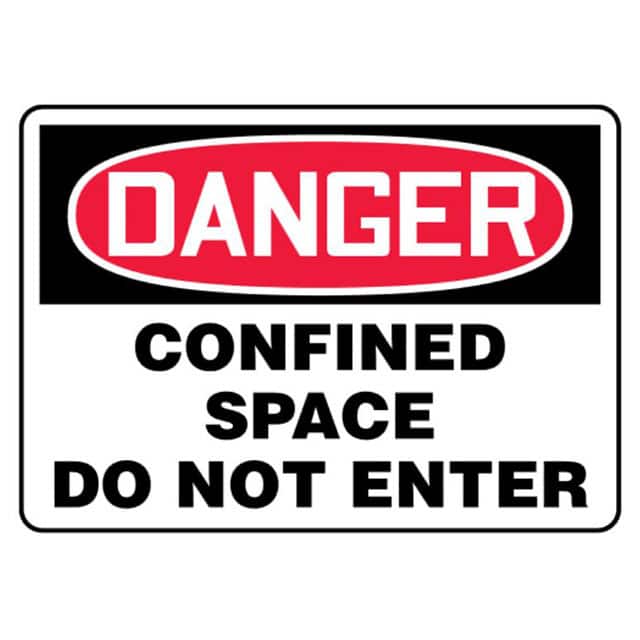 PLVS1014D7112 SIGN ELECTRL WARN 14"X10" R/BK/W
