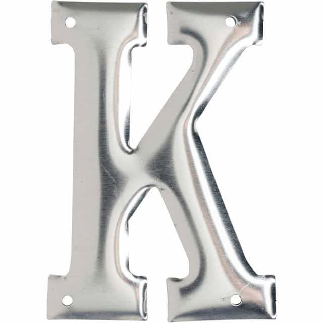1600-K ALUMINUM EMBOSSED NUMBERS & LETT