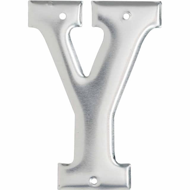 1600-Y ALUMINUM EMBOSSED NUMBERS & LETT