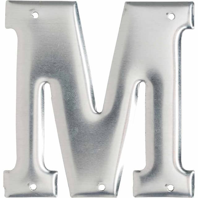 1600-M ALUMINUM EMBOSSED NUMBERS & LETT