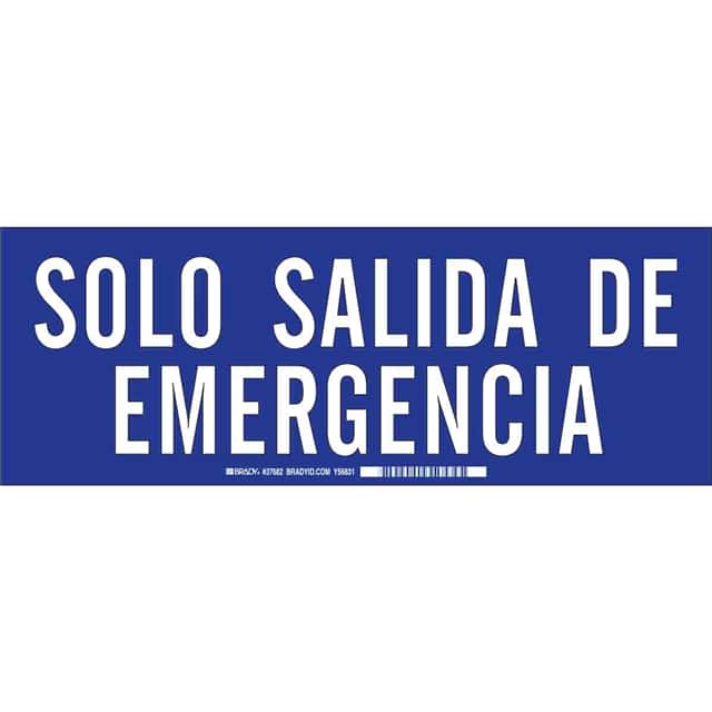 37682 B302-10X14-WG-O-SPANISH/EMERGENC