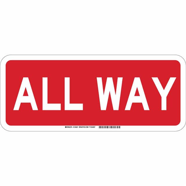 124619 B555 7X17 WHT/RED ALL WAY