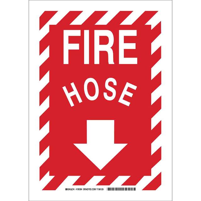 90384 B302 14X10 WHT/RED FIRE HOSE W/A