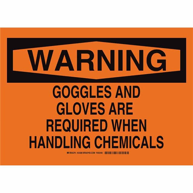 34386 B302 SAFETY SIGN 10X14 BLK/ORG
