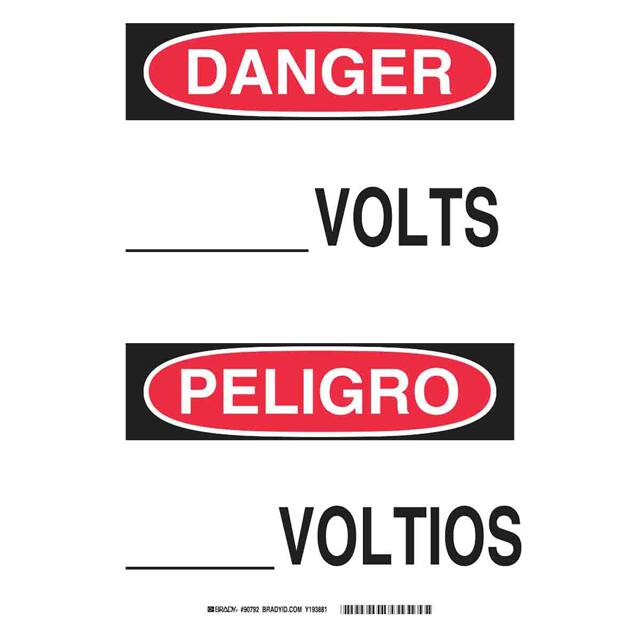 90792 B302-10X14P-WG-O-BILINGUAL SIGN