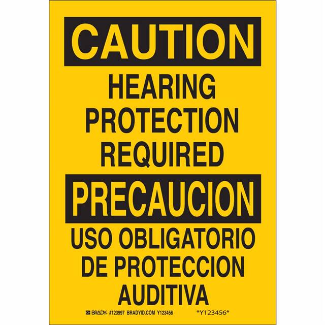 90818 B302-10X14P-YY-O-BILINGUAL SIGN