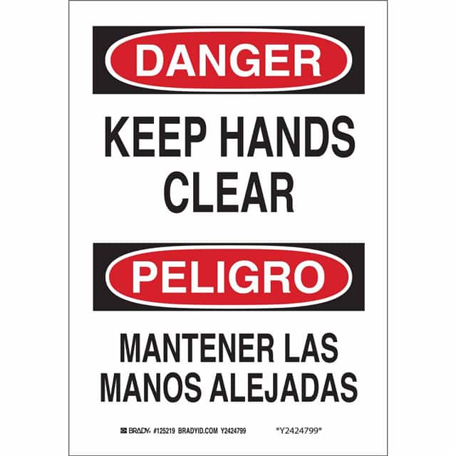 90819 B302-10X14-WG-O-BILINGUAL SIGN