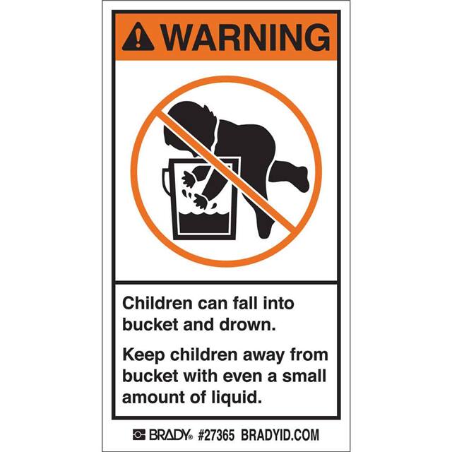 27365 B302 SAFETY SIGNS BLK/ORG/WHT