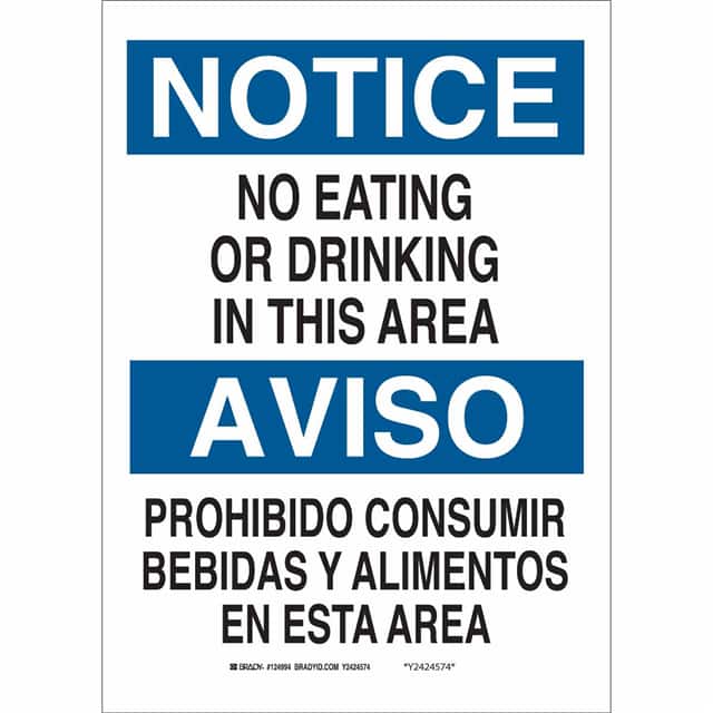 90668 B302-10X14-WG-O-BILINGUAL SIGN