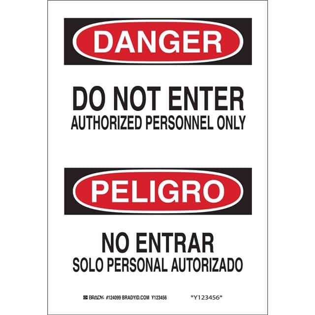 90810 B302-10X14-WG-O-BILINGUAL SIGN