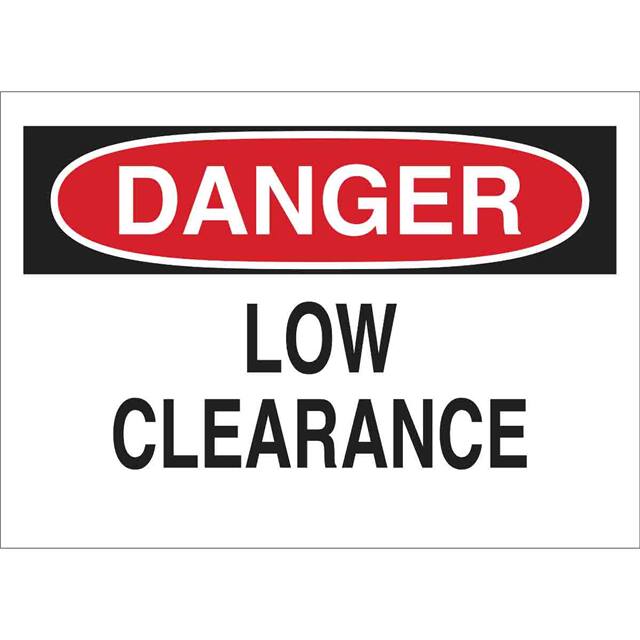 42528 B555 7X10 RED/BLK/WHT DANGER