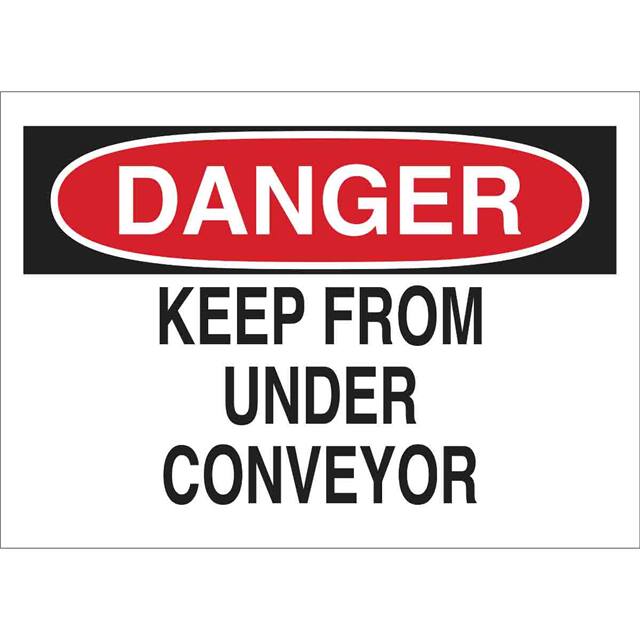 42514 B555 7X10 RED/BLK/WHT DANGER