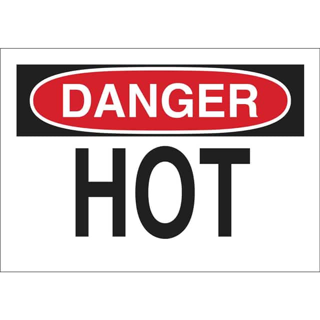 42509 B555 10X14 RED/BLK/WHT DANGER HO