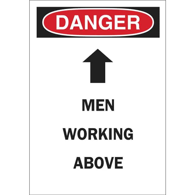 42536 B555 10X7 RED/BLK/WHT DANGER