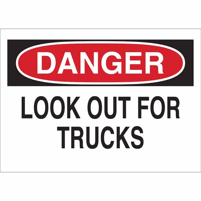 42527 B555 10X14 RED/BLK/WHT DANGER