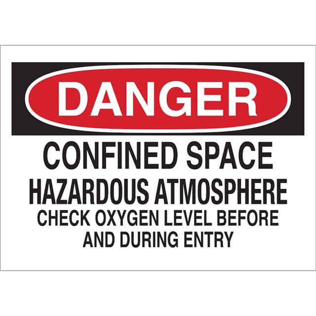 40993 B555 7X10 RED/BLK/WHT DANGER