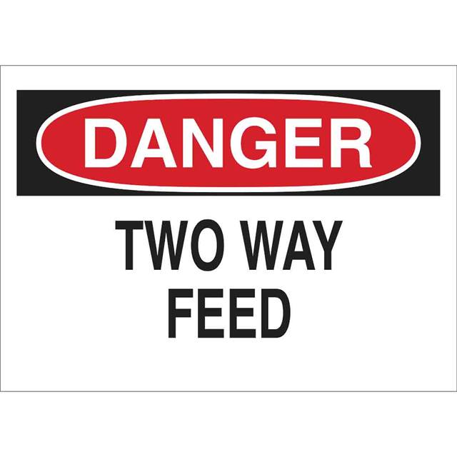 42566 B555 7X10 RED/BLK/WHT DANGER