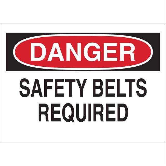 41001 B555 7X10 RED/BLK/WHT DANGER