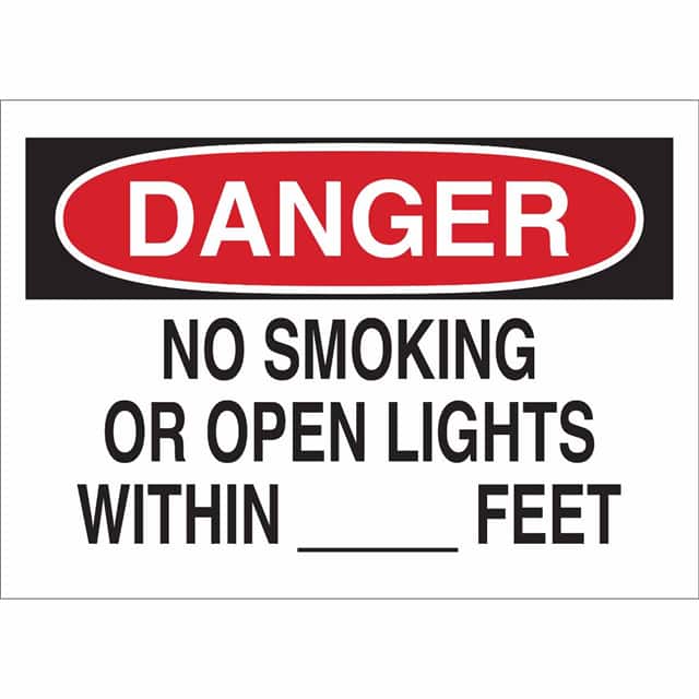 42661 B555 7X10 RED/BLK/WHT DANGER