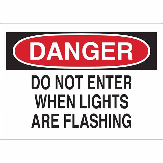 40649 B555 7X10 RED/BLK/WHT DANGER