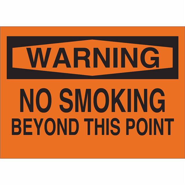 42679 B555 7X10 BLK/ORG WARNING