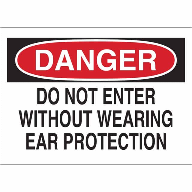 40651 B555 7X10 RED/BLK/WHT DANGER