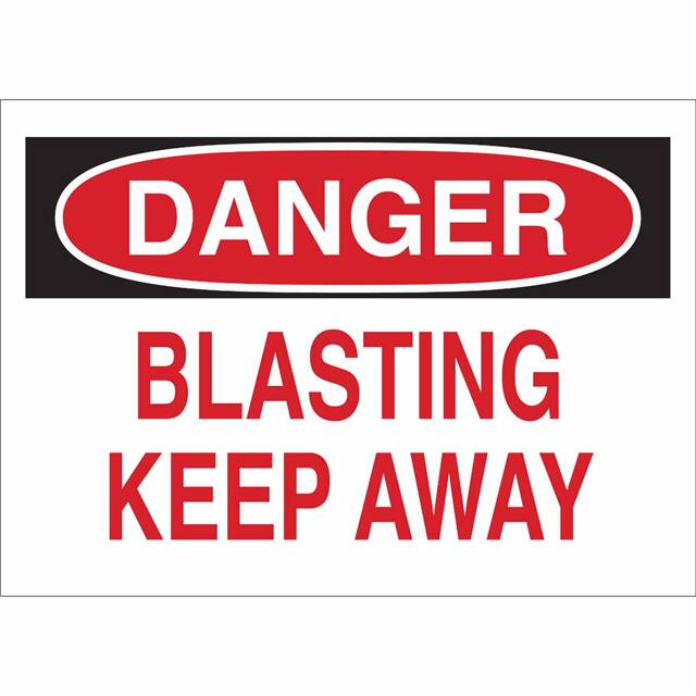 43223 B555 7X10 RED/BLK/WHT DANGER